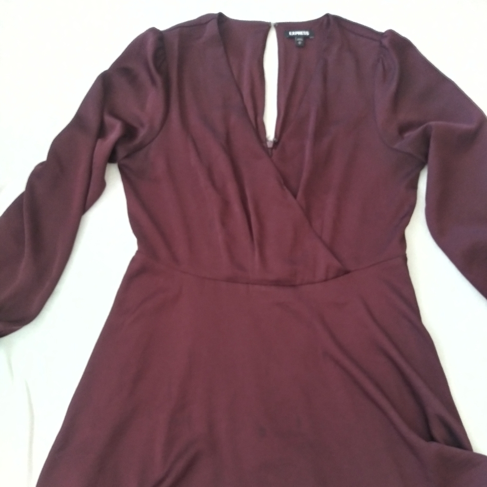 Express burgundy dress
